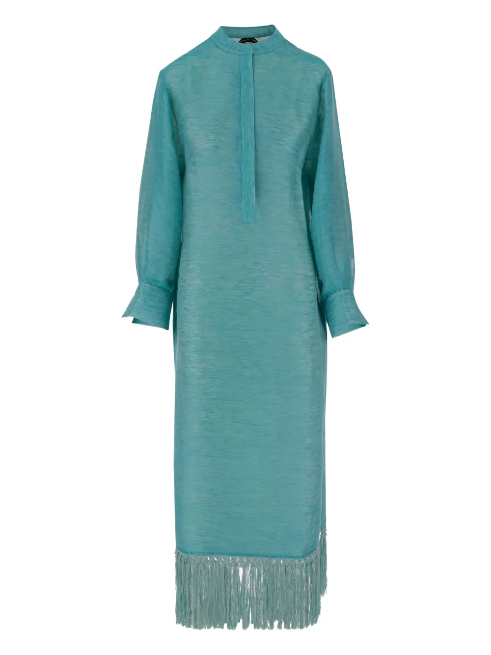 fringed midi dress