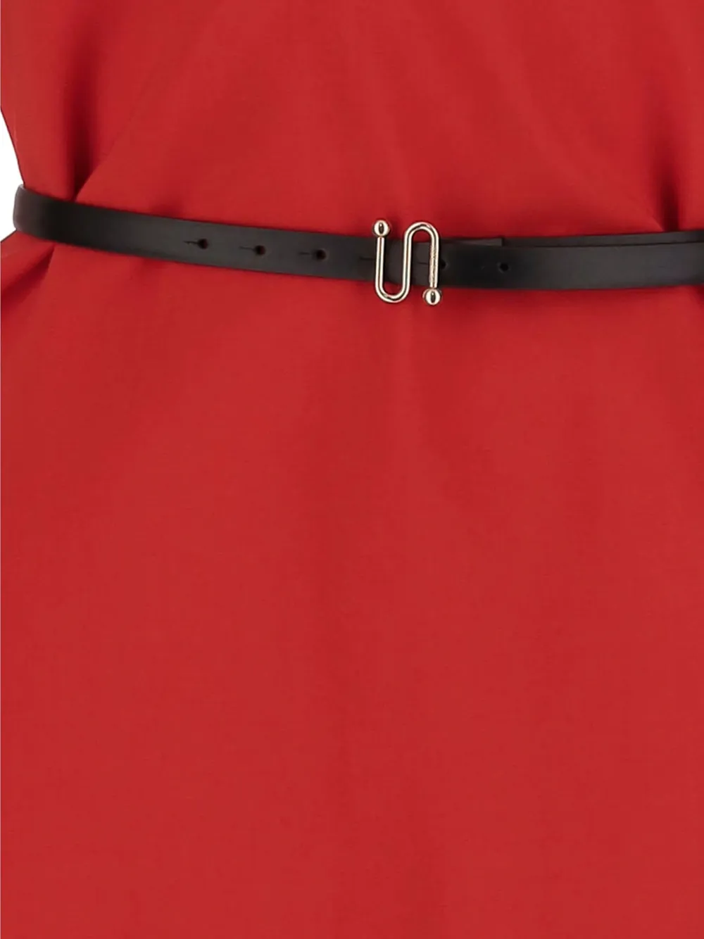 Sportmax Mini-jurk met V-hals Rood