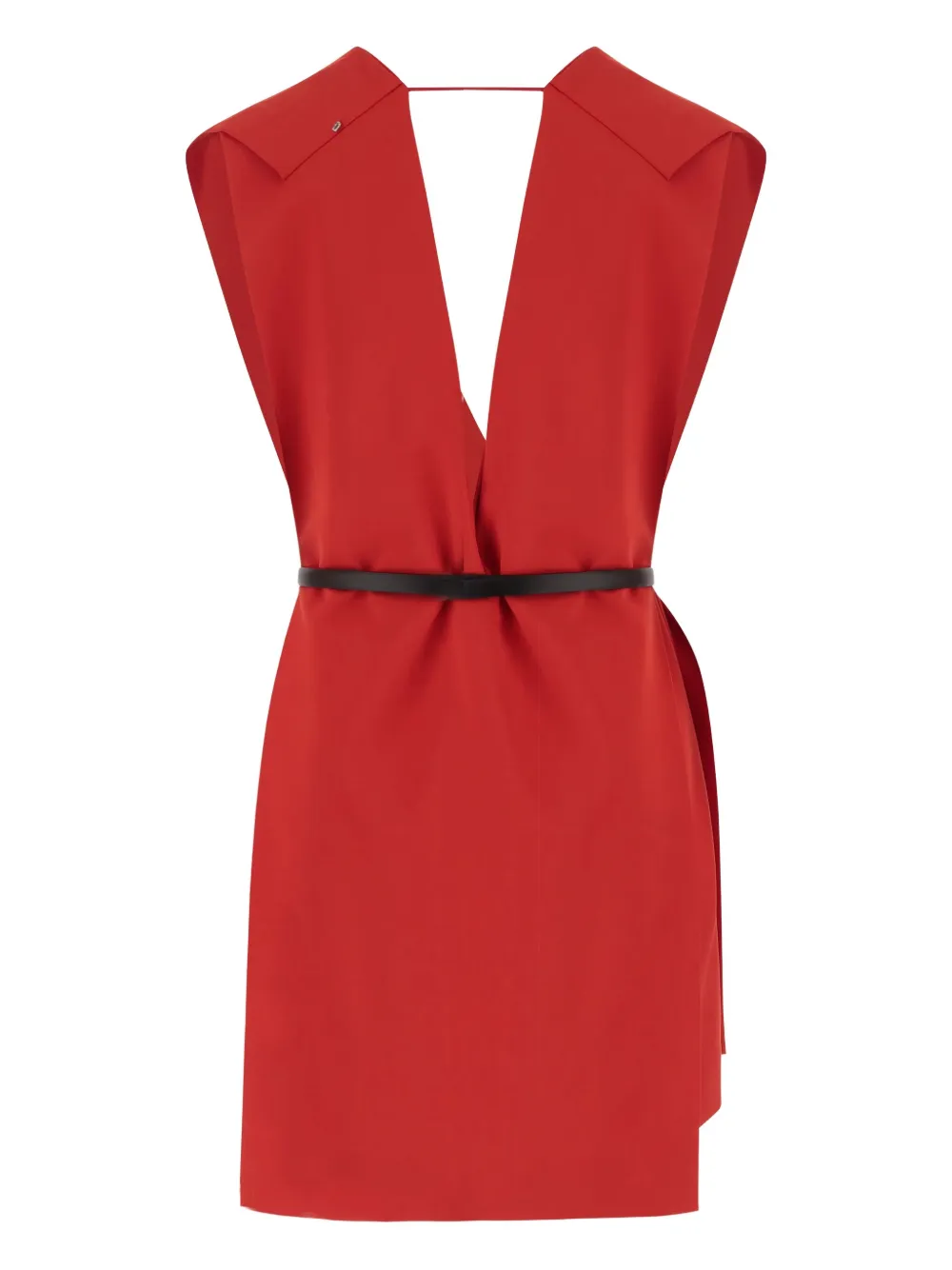 Sportmax V-neck mini dress - Rood