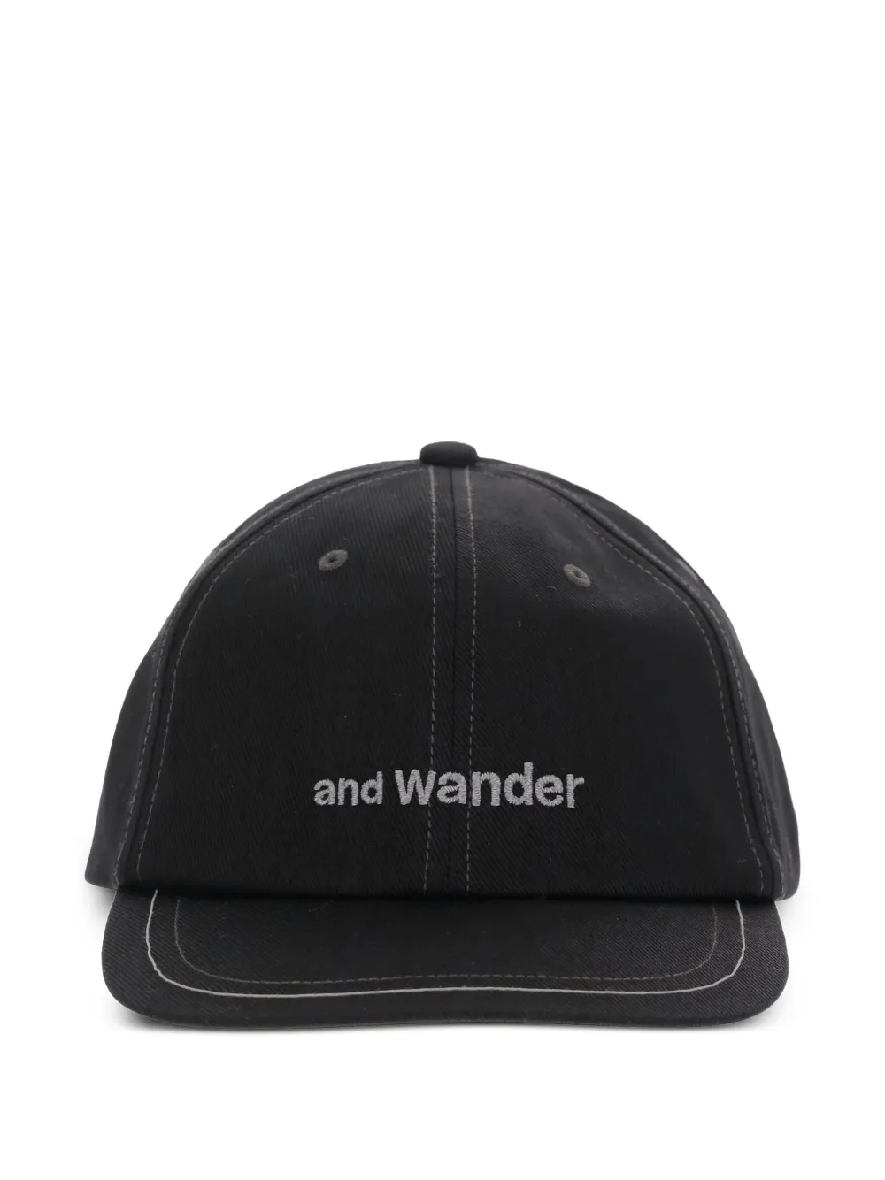 and Wander logo-embroidered cap | Black | Image 1