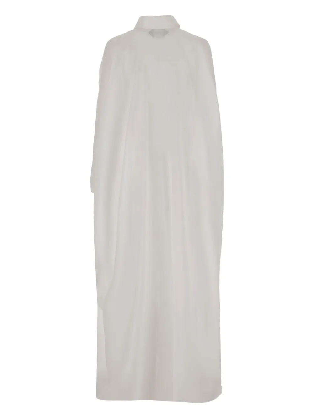 Taller Marmo linen shirt midi dress - Wit