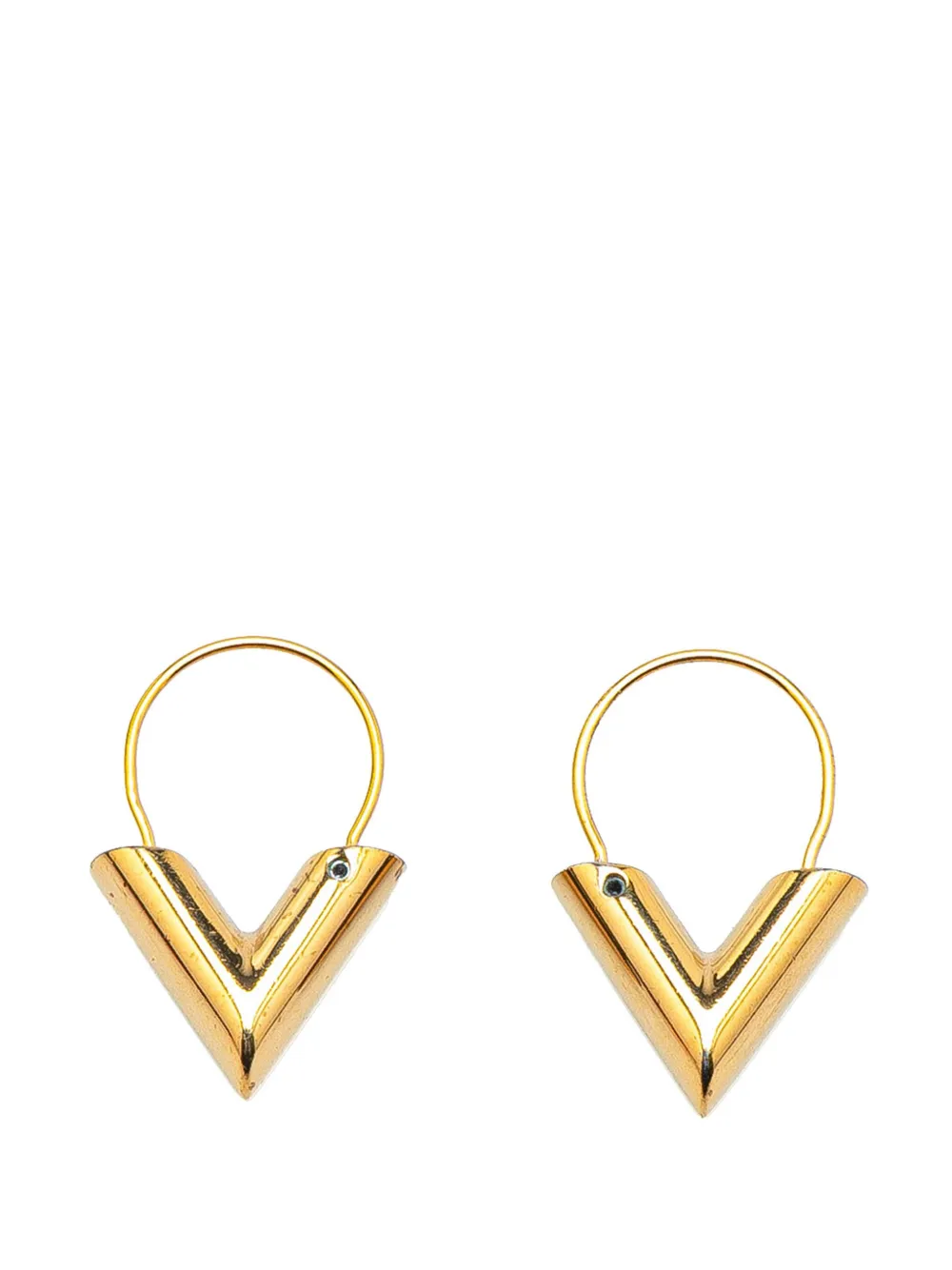 Louis Vuitton Pre-Owned aretes bañados en oro Essential V 2020 | Image 2