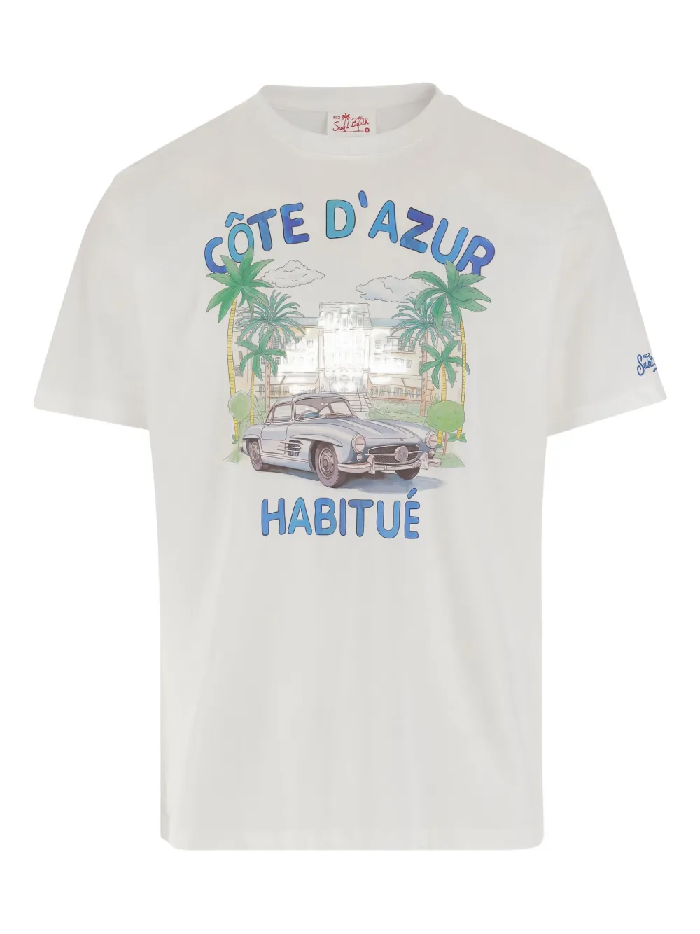 MC2 Saint Barth playera con ilustración estampada | blanco | Image 1