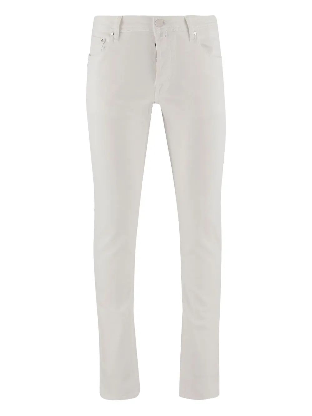 Jacob Cohën logo-patch trousers | White | Image 1