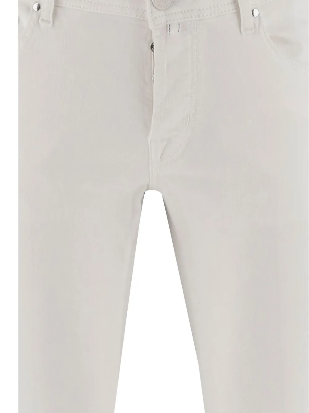 Jacob Cohën Broek met logopatch Wit