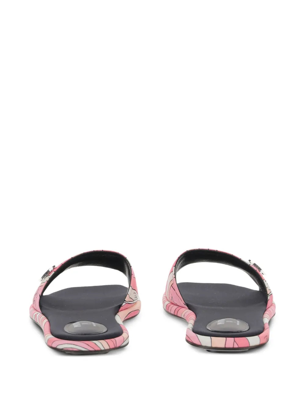 PUCCI silk slides Pink