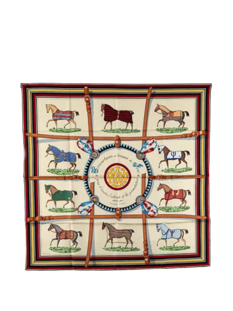 Hermès Pre-Owned 2020-2025 Couvertures et Tenues de Jour Silk Scarf 90 scarves