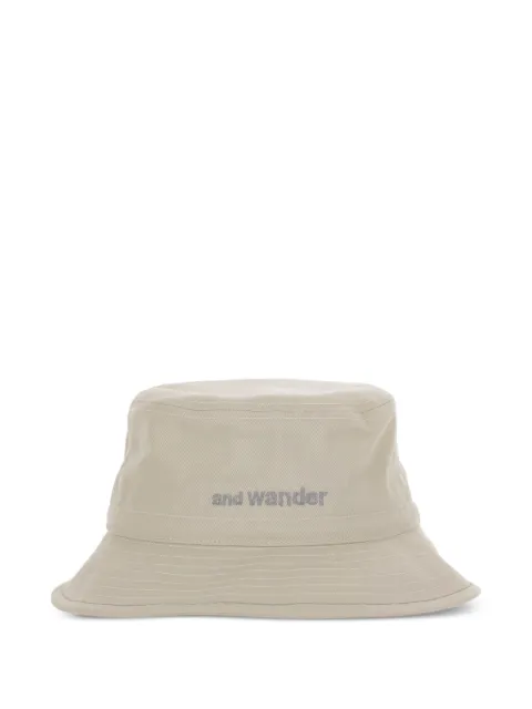 and Wander logo-embroidered bucket hat