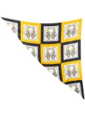 Hermès Pre-Owned 2020-2025 Mini Brides De Gala Giant Triangle Silk Scarf scarves - Gold