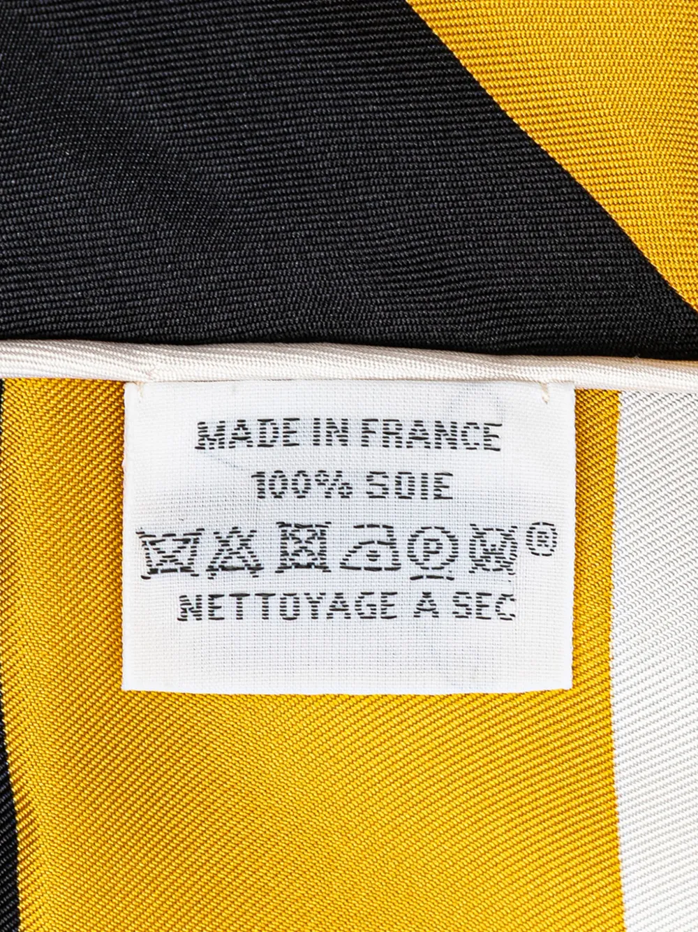Pre-owned Hermes 2020-2025 Mini Brides De Gala Giant Triangle Silk Scarf Scarves In Gold