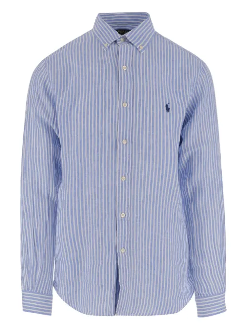 Chemise rayée en lin - / - Polo Ralph Lauren - Modalova