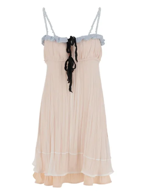 Jil Sander silk mini dress