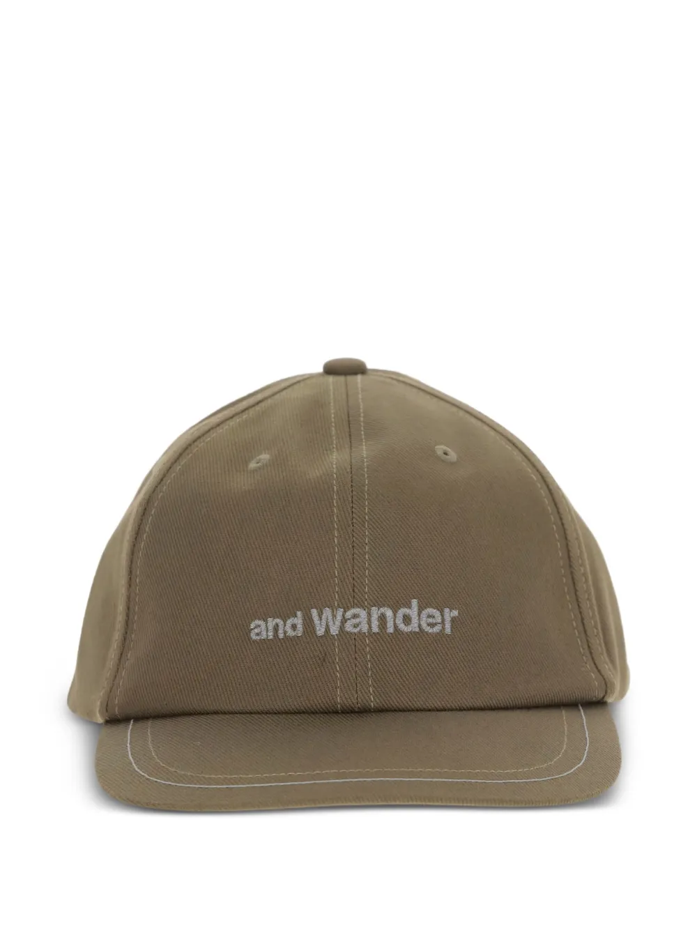 and Wander logo-embroidered cap | Green | Image 1