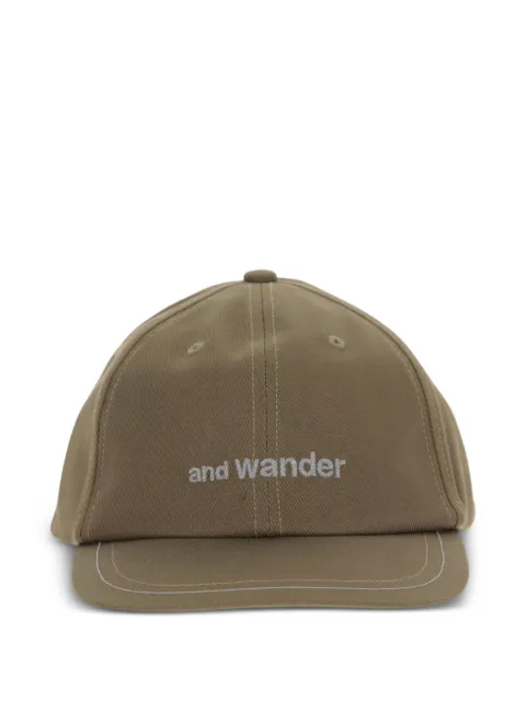 and Wander logo-embroidered cap