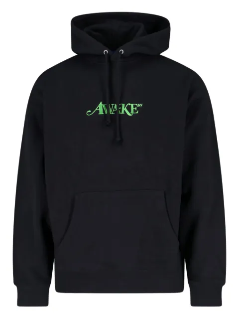Awake NY NY logo-embroidered hoodie
