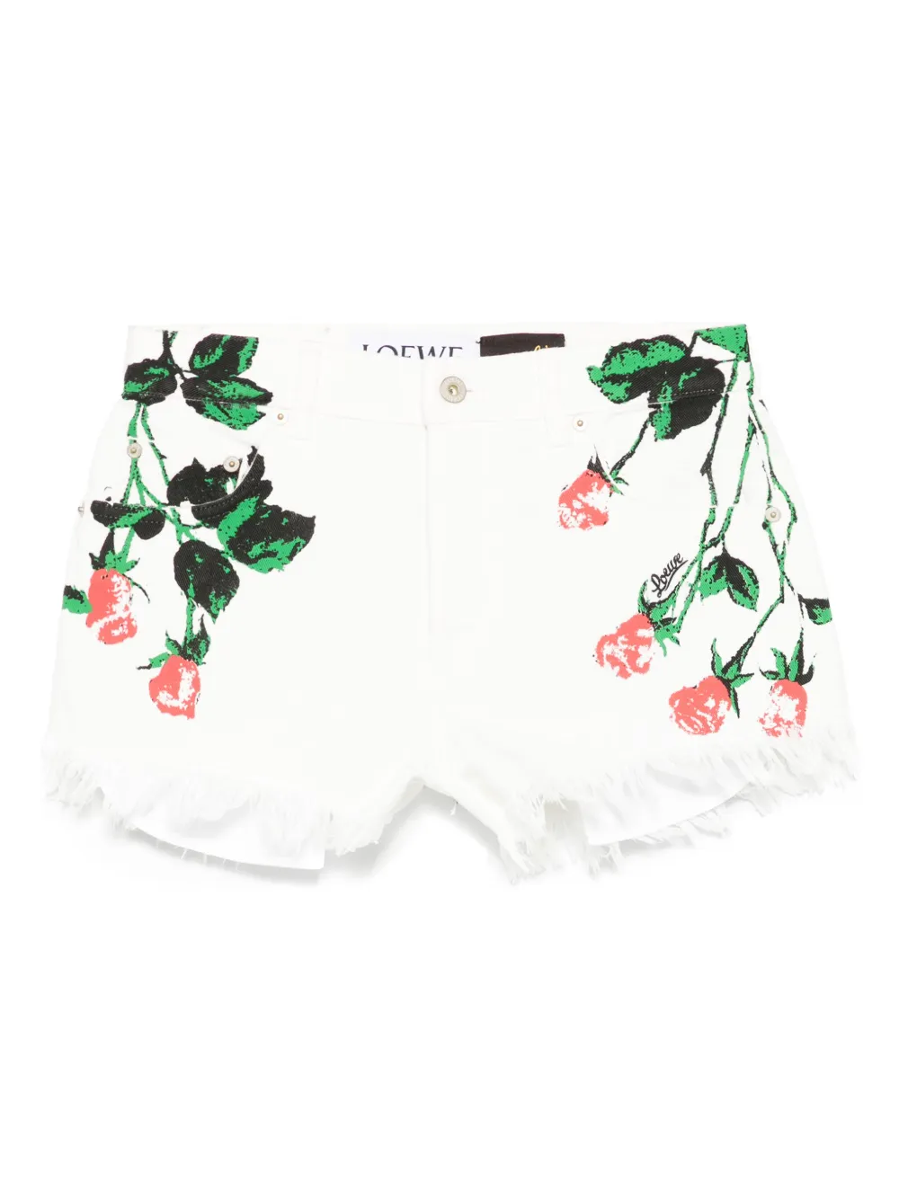 LOEWE foral-print shorts | White | Image 1