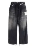 Maison MIHARA YASUHIRO drawstring-waist patch-pocket jeans - Black