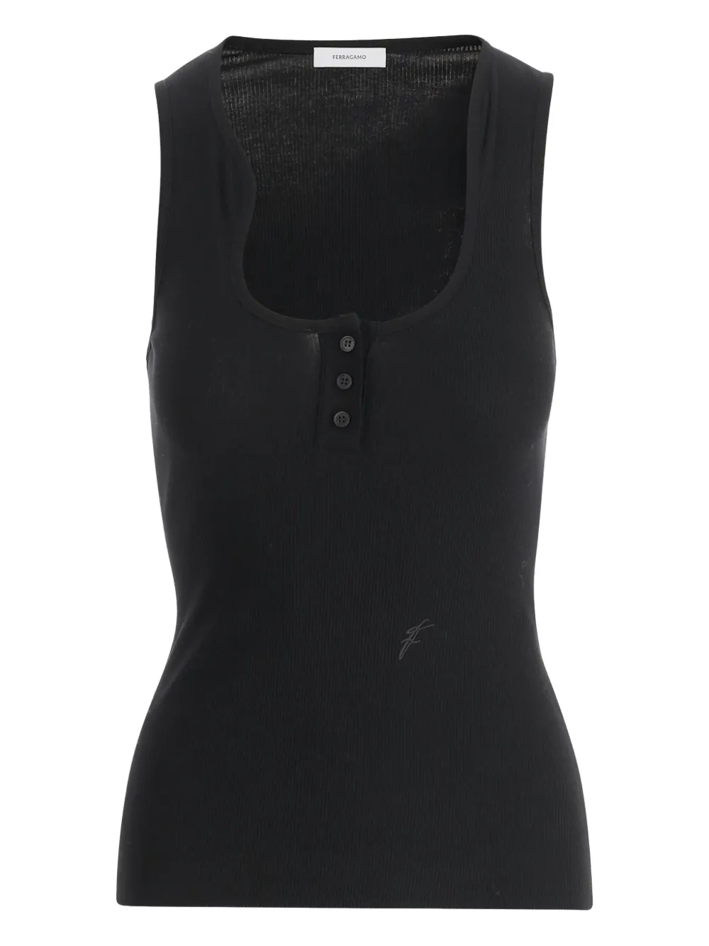 Ferragamo Sculptural-neckline Vest
