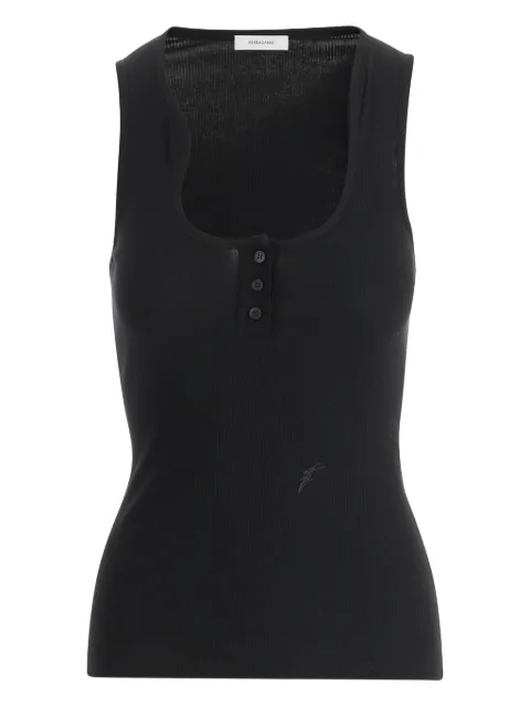 Ferragamo chaleco con cuello esculpido