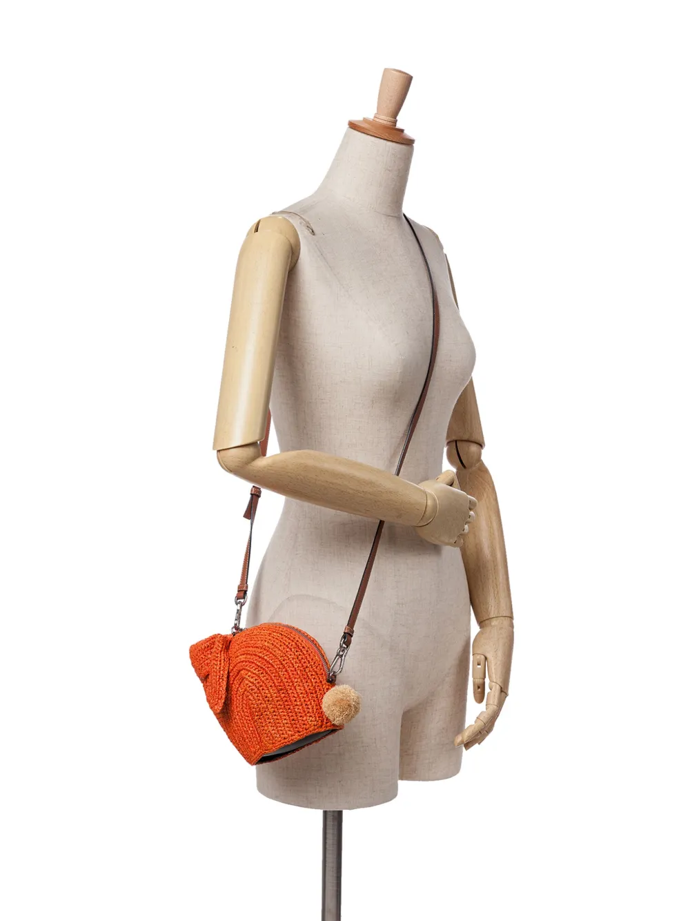Loewe Pre-Owned 2016-2024 Mini Raffia Bunny crossbody bag | Pre-Owned | Image 2