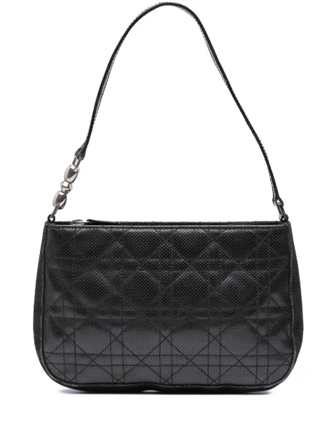 Christian Dior Pre-Owned 2001 Perforated Calfskin Cannage shoulder bag