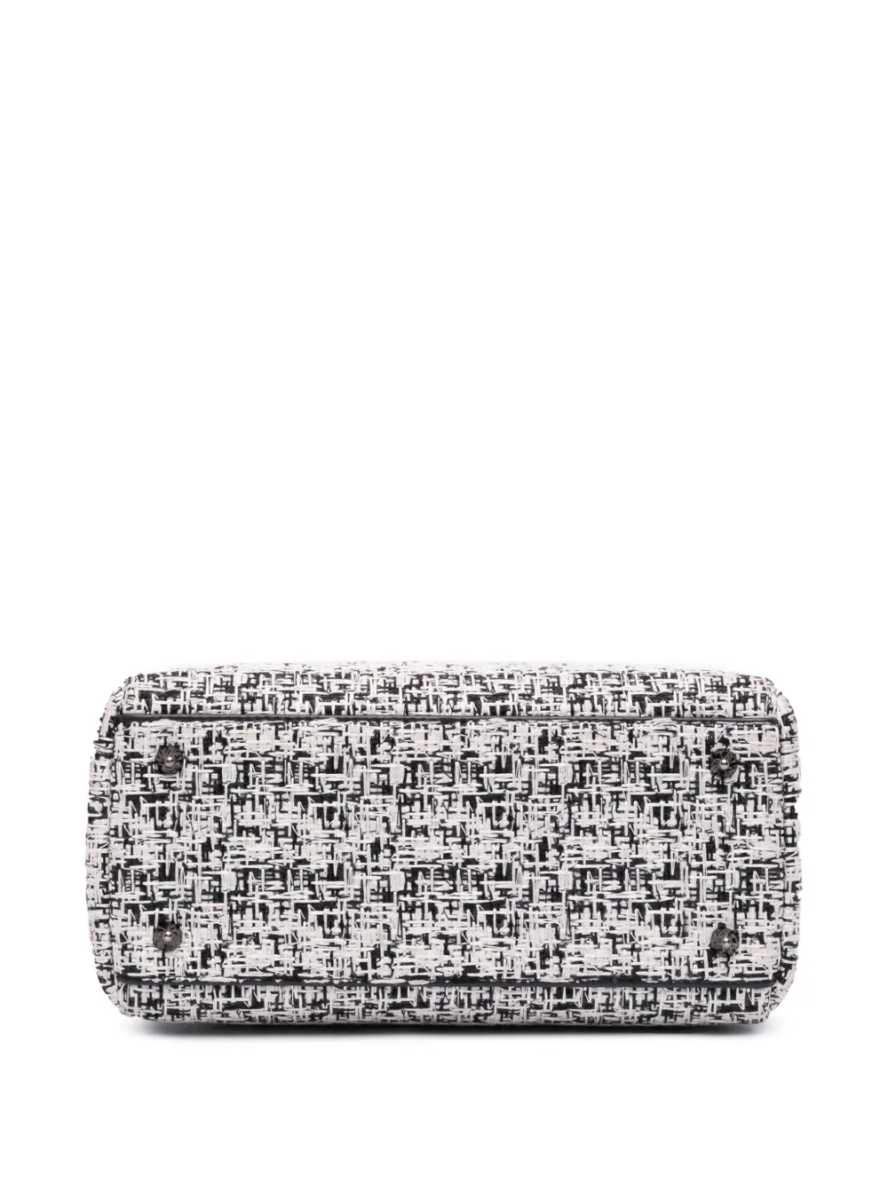 Pre-owned Dior 2013 Medium Tweed Lady Satchel