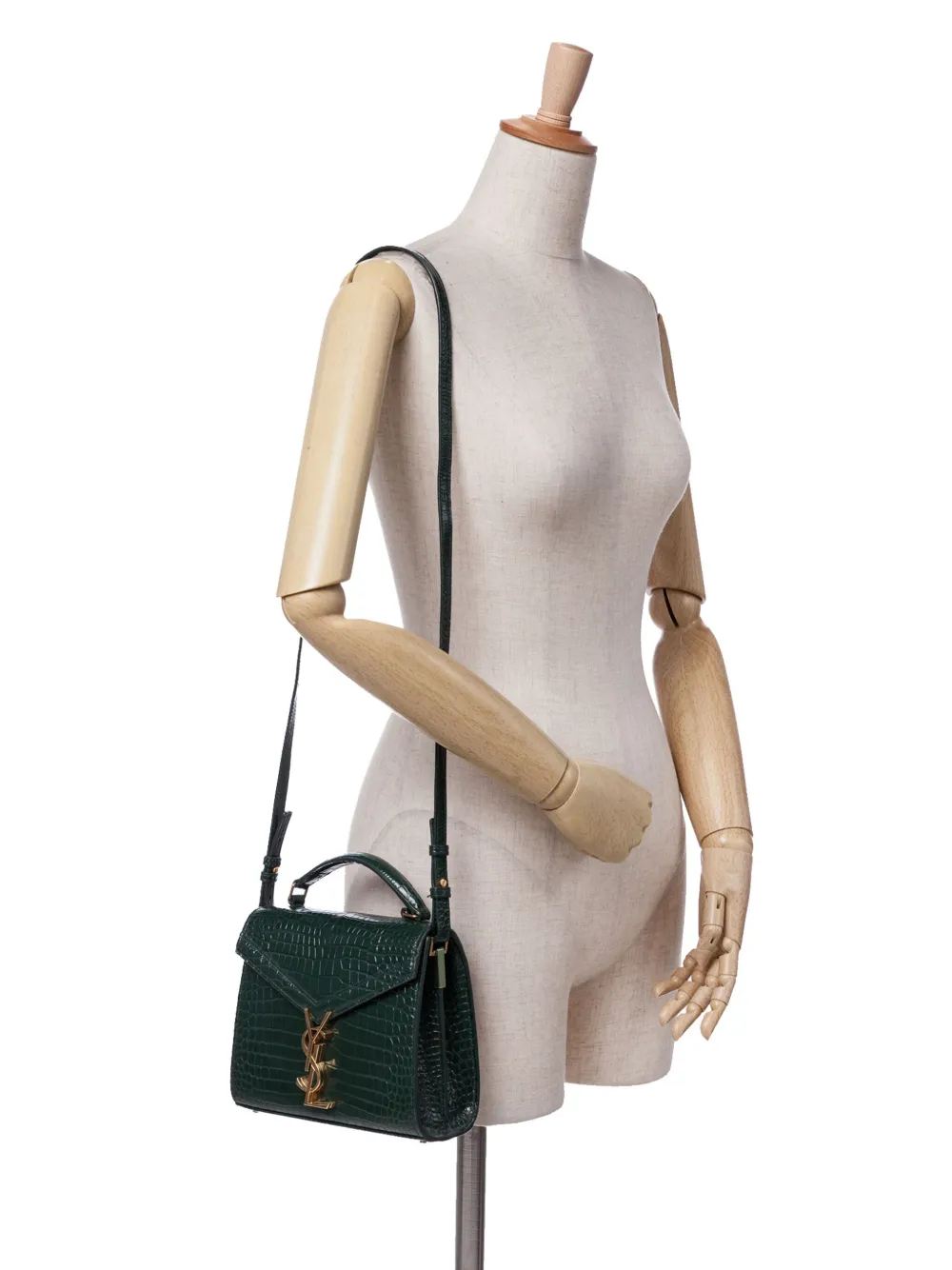 Saint Laurent Pre-Owned 2020 Mini Croc Embossed Calfskin Monogram Cassandra Top Handle Bag satchel | Bags | Image 2