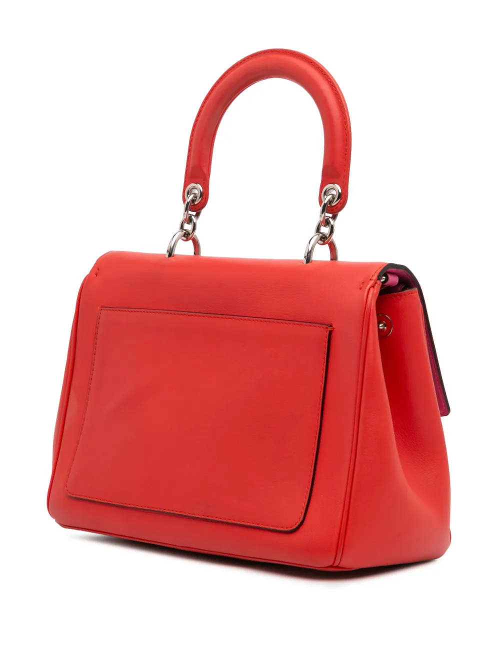 Pre-owned Dior 2014 Small Leather Be Flap Satchel