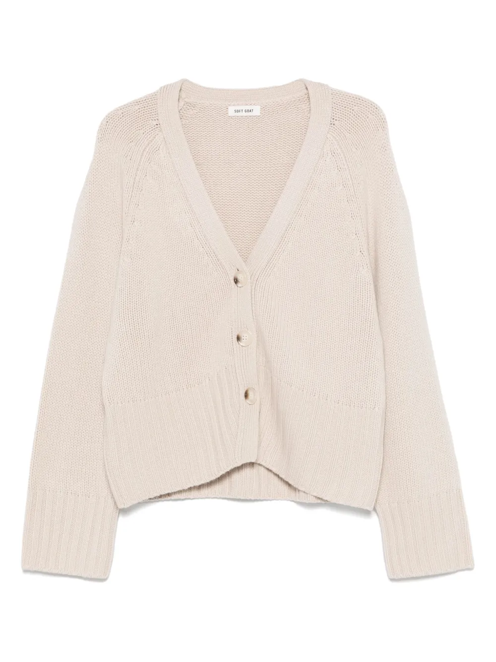 Soft Goat cashmere cardigan | Neutrals | Image 1