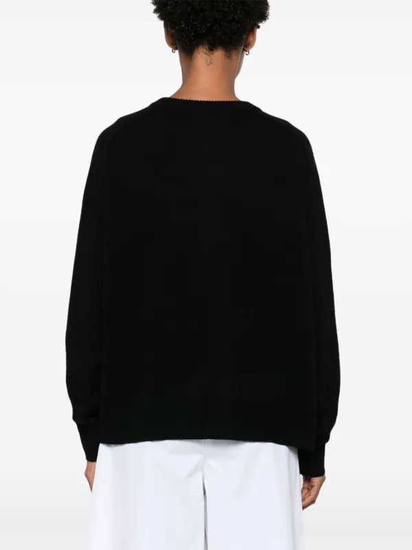 【COOR】韓国人気 ★ Oversized Goat Leather Jumper ★ CHUNKY CASHMERE CREW-NECK JUMPER
