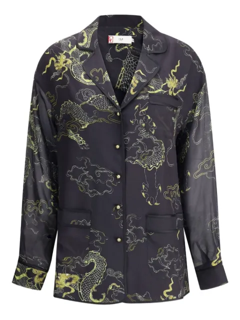 HUI MILANO Guava silk shirt