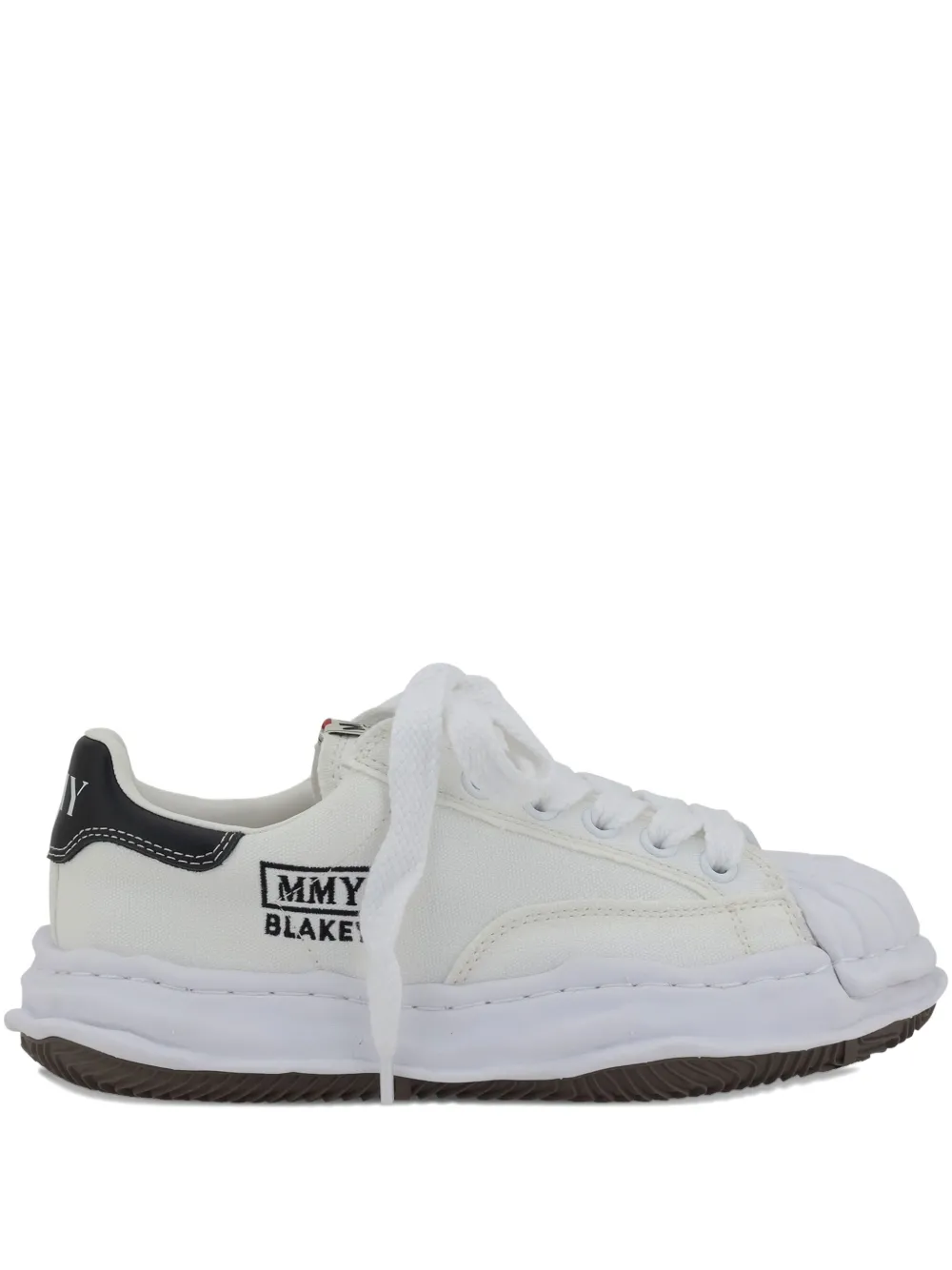 Maison MIHARA YASUHIRO logo-print cotton sneakers Wit