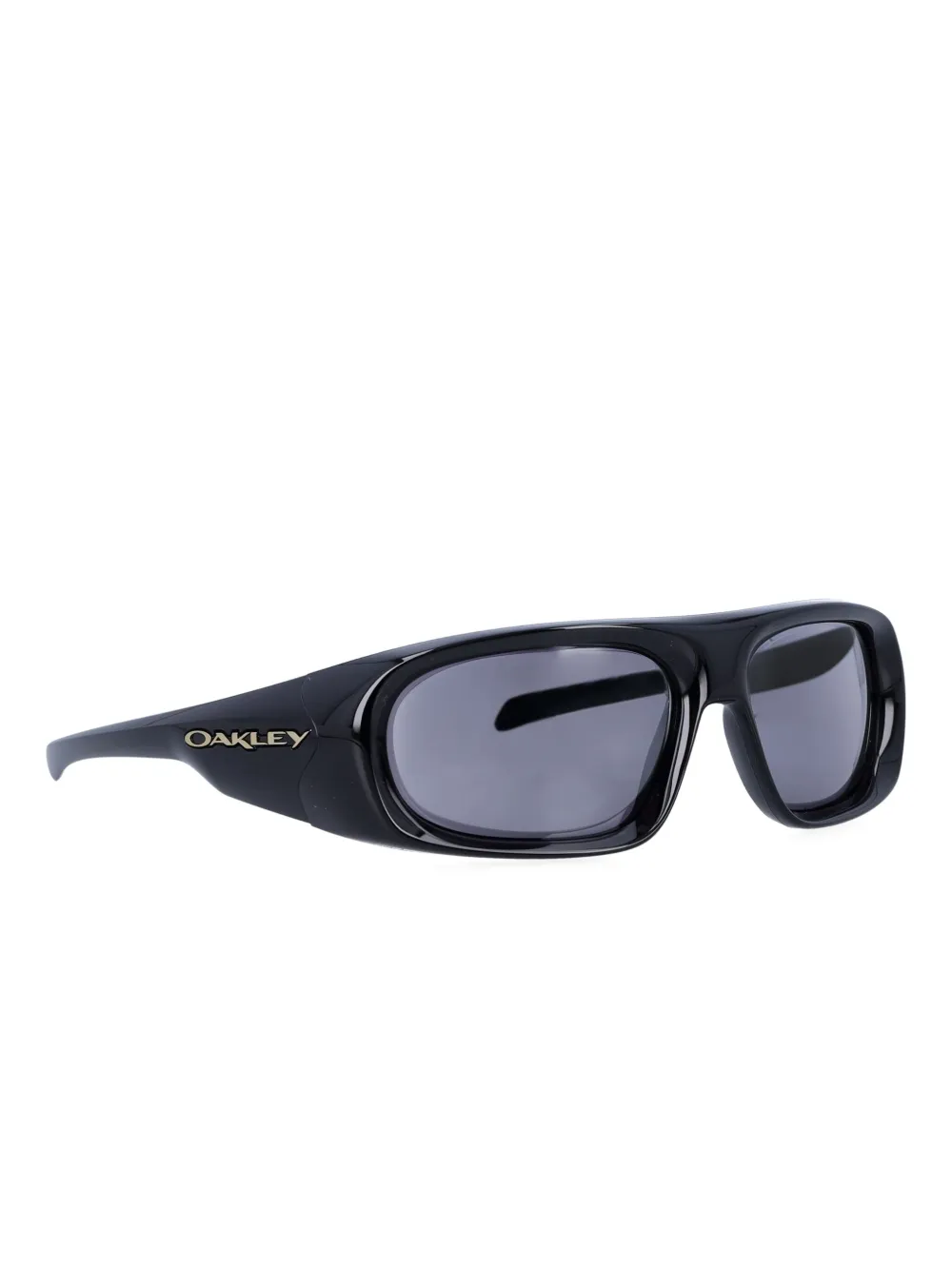 Oakley Zonnebril met wikkelmontuur Zwart