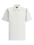 Missoni zigzag-trim polo shirt - White