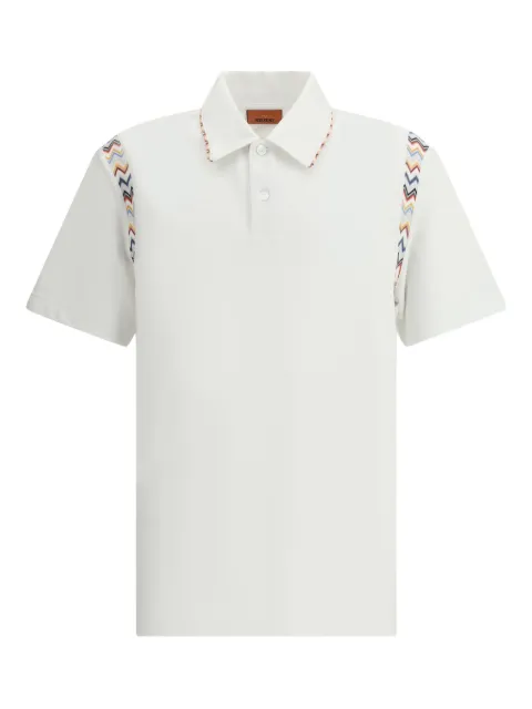 Missoni polo à bords à motif zigzag