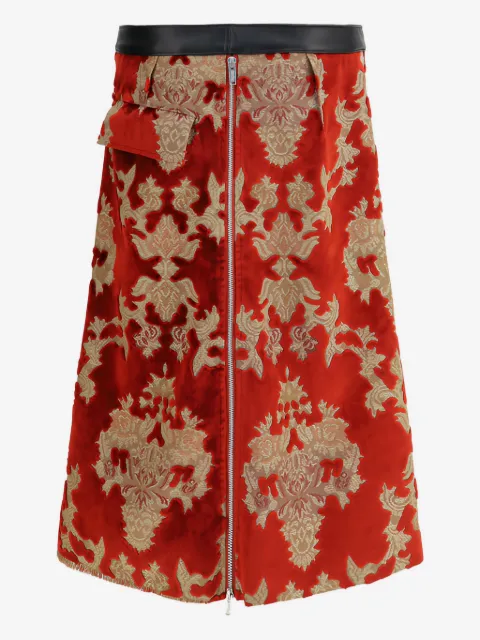 Undercover Rok met leren afwerking