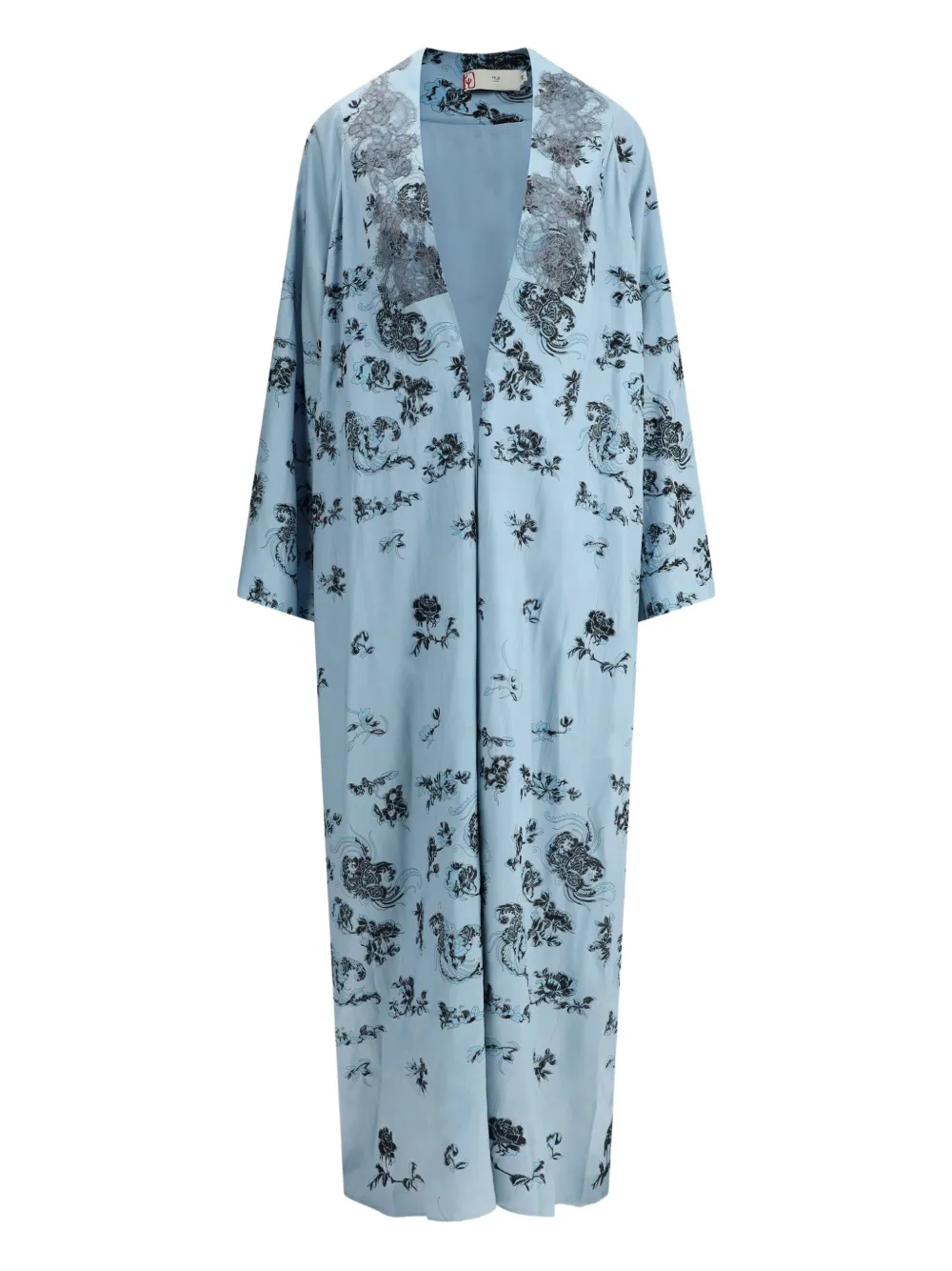 HUI MILANO Fagiolo silk coat | Blue | Image 1