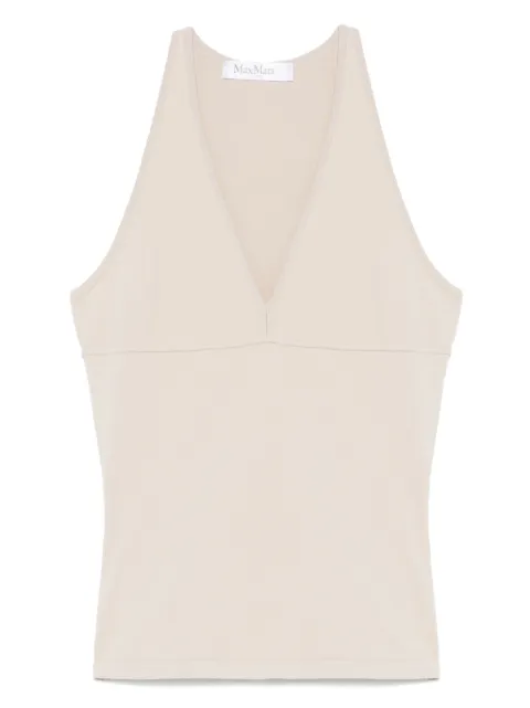 Max Mara top con cuello en v