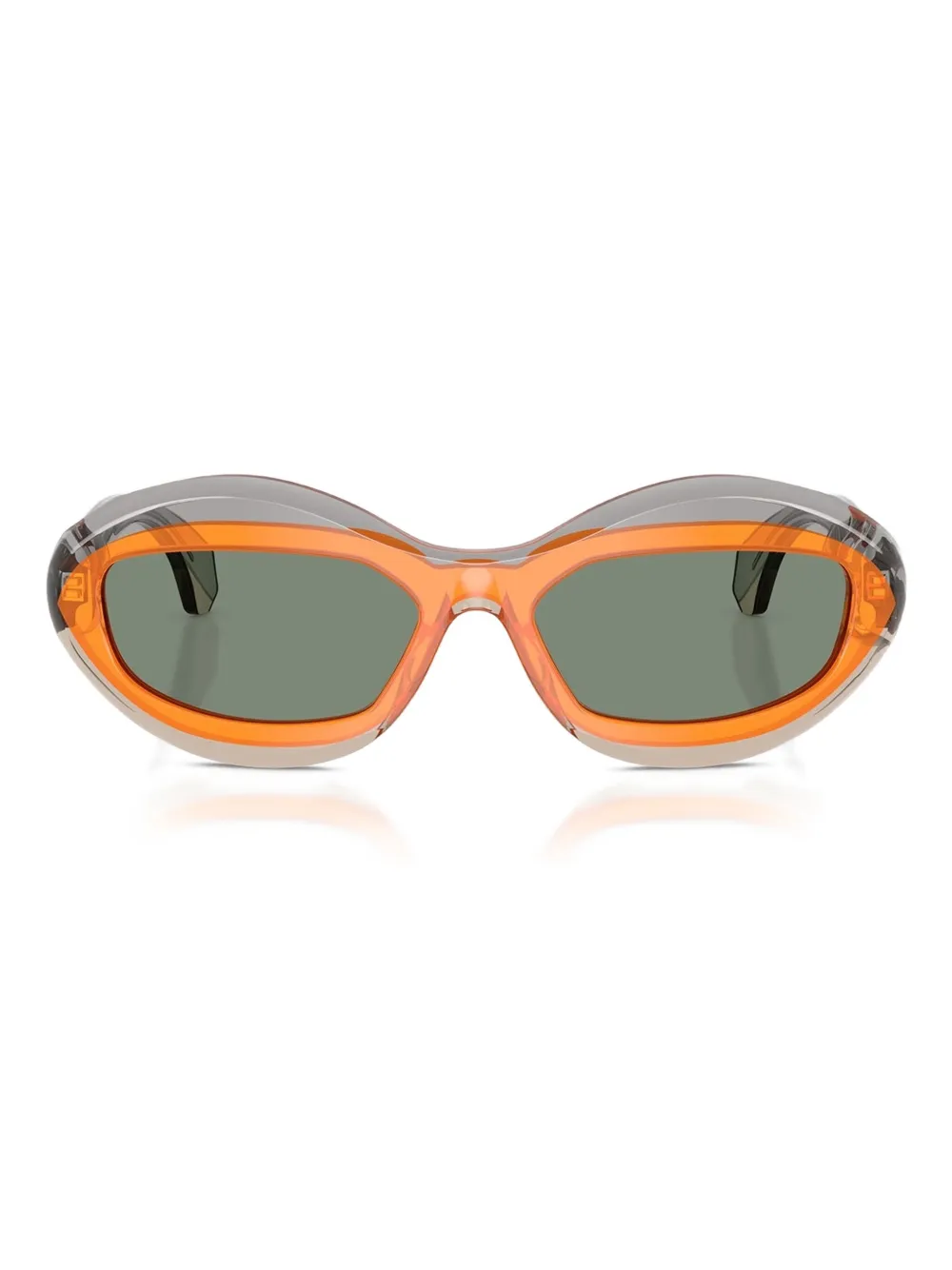 Alain Mikli A05517 Transparent Grey Orange Ostrich Grijs