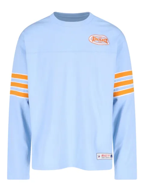 Awake NY striped long-sleeve T-shirt