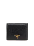 Prada Pre-Owned 2000-2024 Vitello Grain Bifold Wallet small wallets - Black