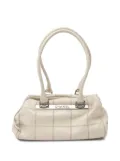 CHANEL Pre-Owned 2005-2006 Caviar Square Stitch shoulder bag - WHITE