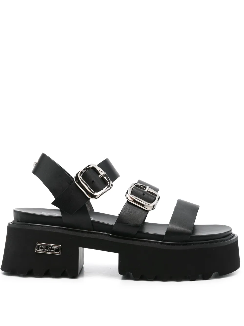 Cult 50mm leather sandals Black