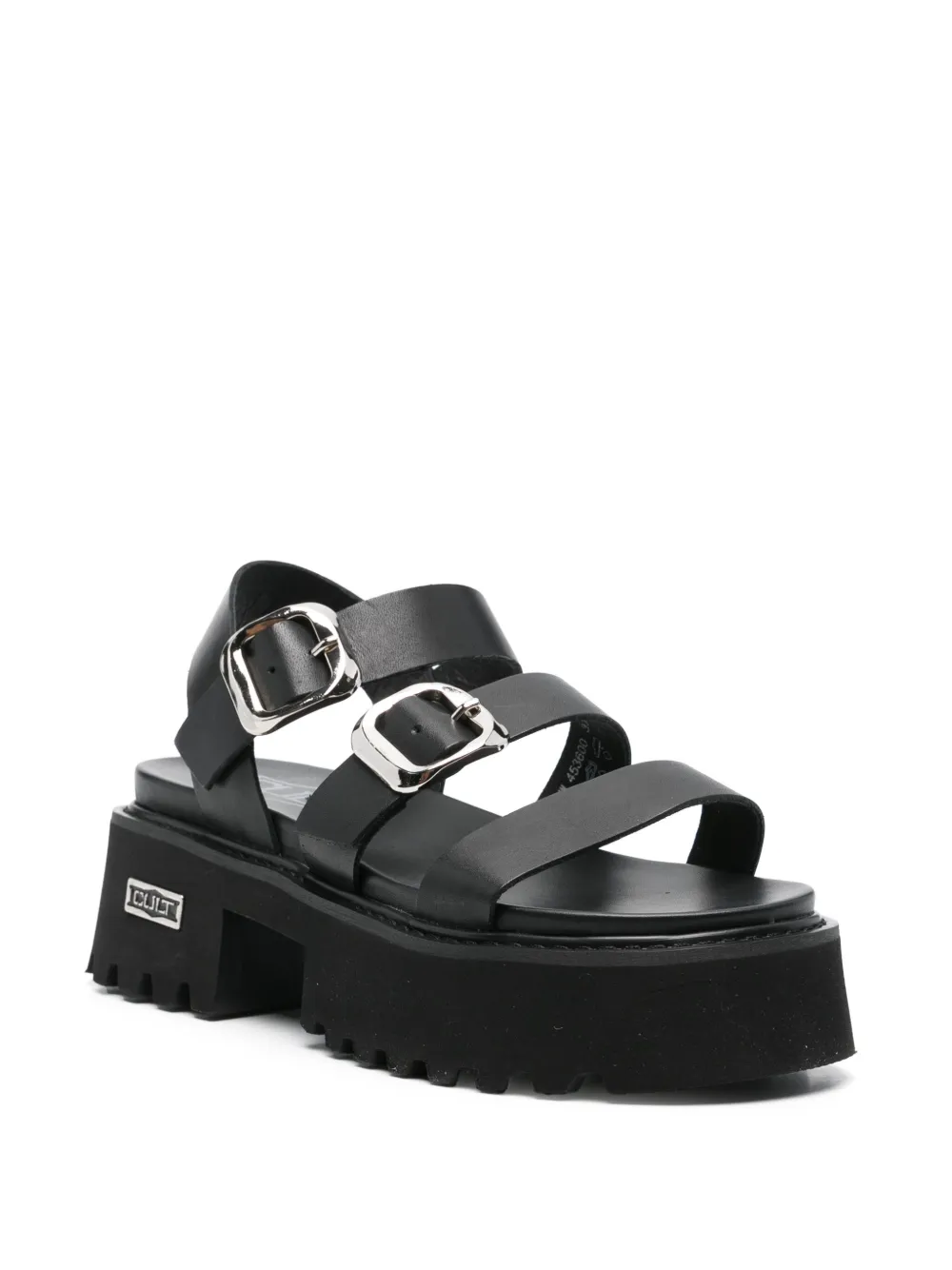 Cult 50mm leather sandals Black