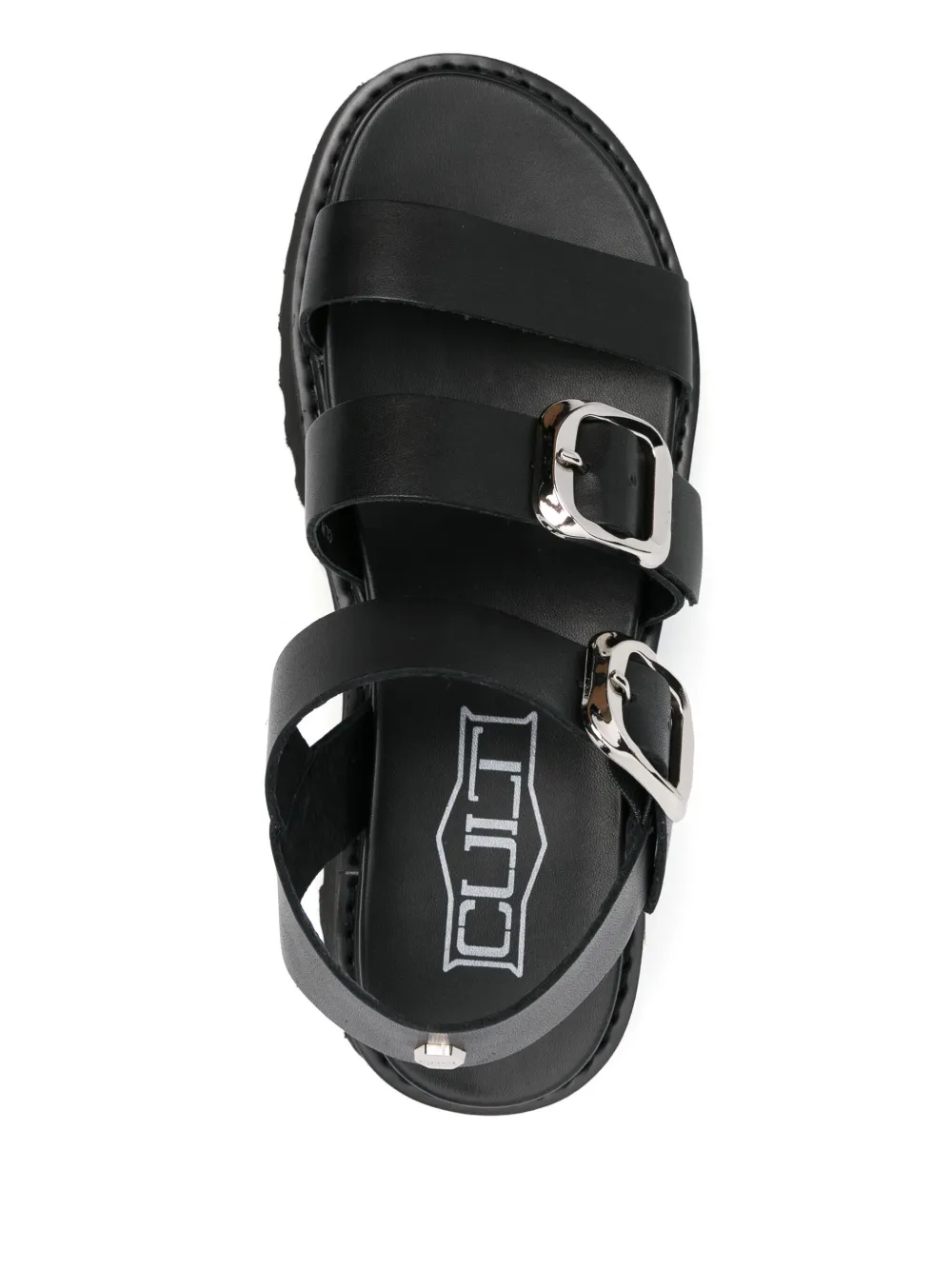 Cult 50mm leather sandals Black