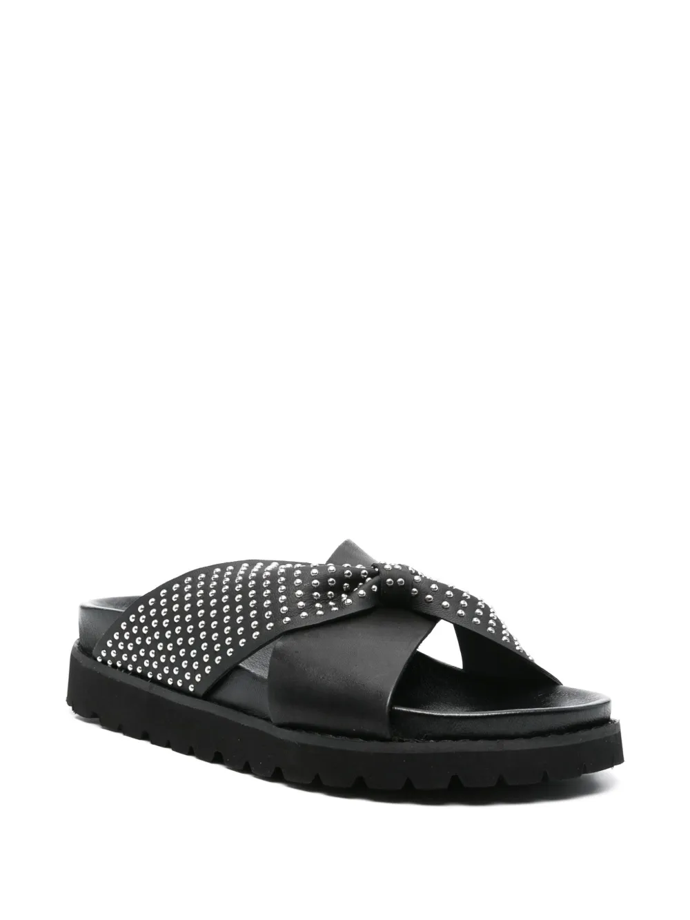 Cult Lizzo flat sandals Black