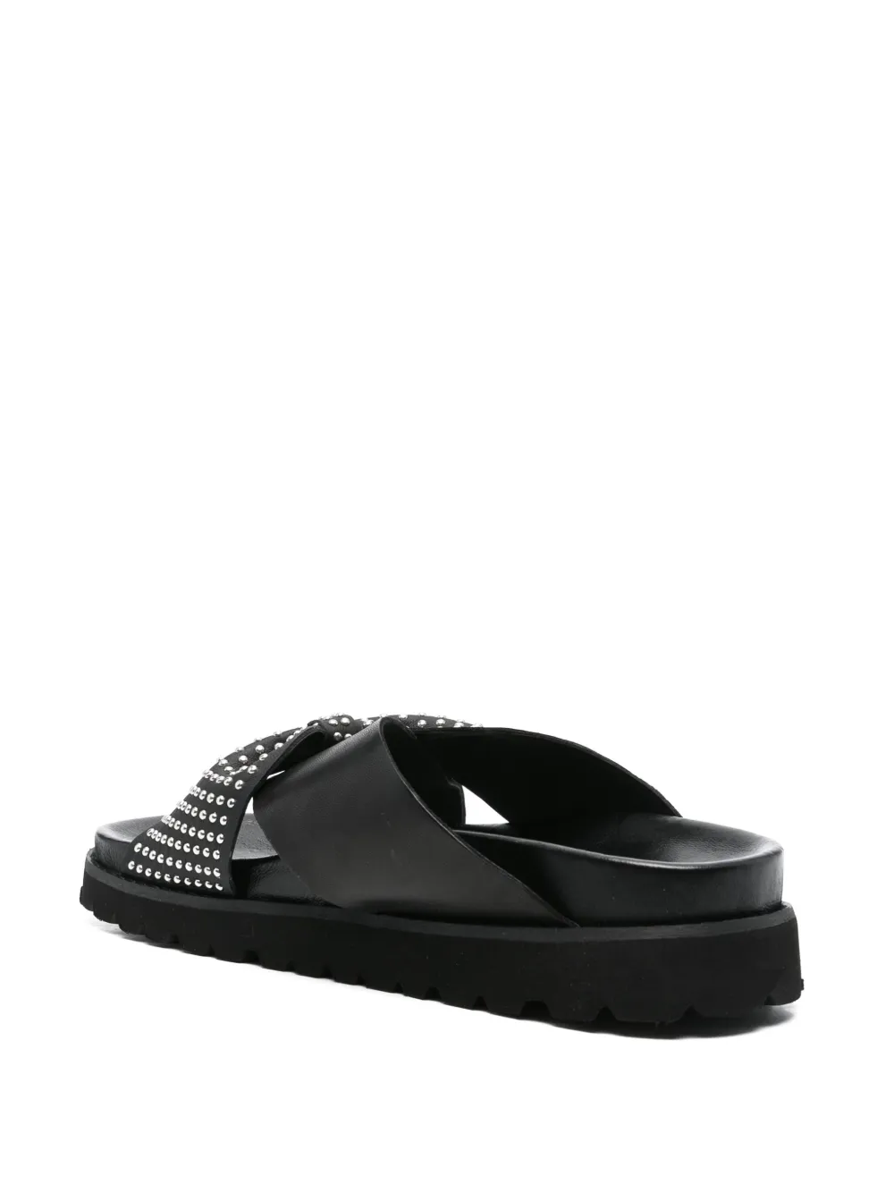 Cult Lizzo flat sandals Black
