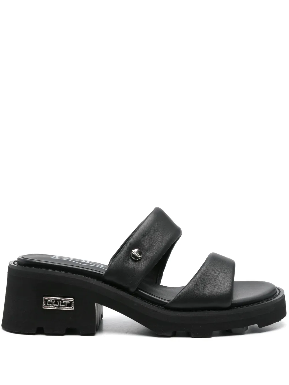 Cult 50mm leather sandals Black