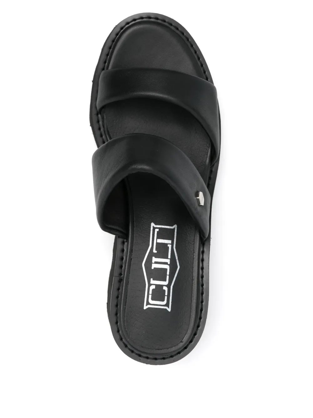Cult 50mm leather sandals Black