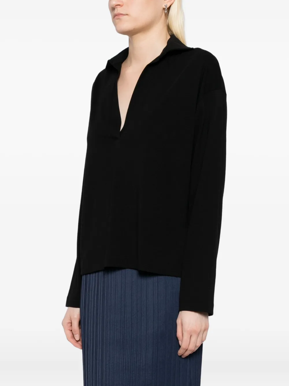 Vince cotton blouse Zwart